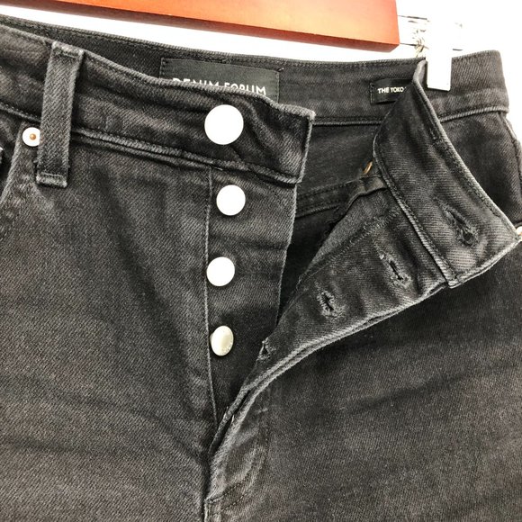 Aritzia Denim Forum The Yoko High Rise Slim Black Size 27 - Picture 10 of 16